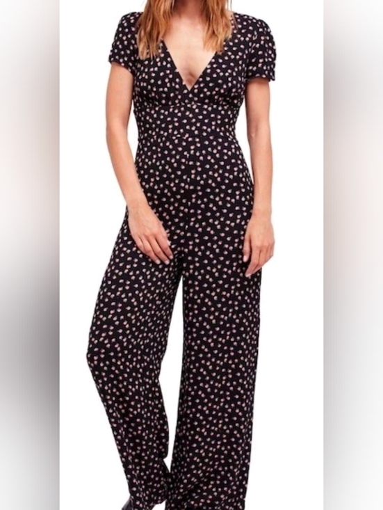 We The Free Pants - We The Free Mia Pink And Black Jumpsuit Size 2